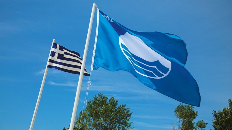Beach of Skala Eressos Awarded The Blue Flag